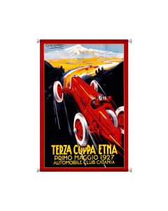 Terza Coppa, Automotive, Giclee Printed Canvas, 25 X 36 Inches