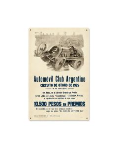Argentina Grand Prix, Automotive, Metal Sign, 12 X 18 Inches