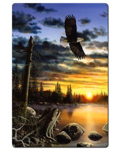Eagles King Domain, Featured Artists/Jim Hansel Art, Satin, 36 X 24 Inches