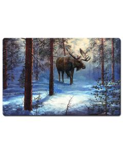 Moose In The Winter, Featured Artists/Jim Hansel Art, Satin, 24 X 16 Inches