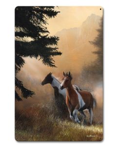 Horses Paint Runner, Featured Artists/Kevin Daniel Art, Satin, 12 X 18 Inches