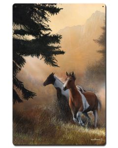 Horses Paint Runner, Featured Artists/Kevin Daniel Art, Satin, 16 X 24 Inches