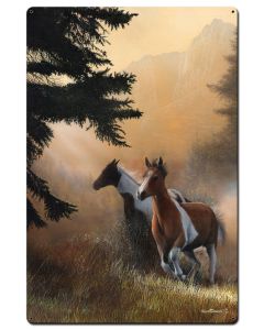 Horses Paint Runner, Featured Artists/Kevin Daniel Art, Satin, 24 X 36 Inches