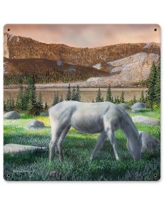 Horse Eating Grass, Featured Artists/Kevin Daniel Art, Satin, 12 X 12 Inches