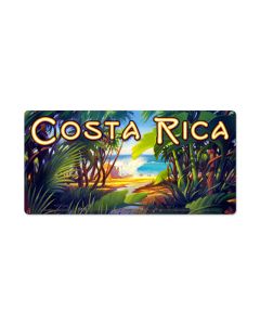Costa Rica, Sports and Recreation, Metal Sign, 24 X 12 Inches