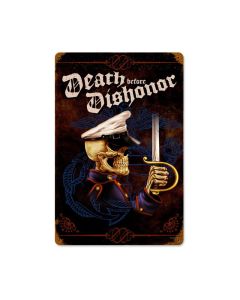Death Before Dishonor, Allied Military, Vintage Metal Sign, 18 X 12 Inches