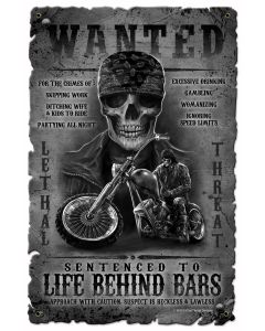 Life Behind Bars, , Custom Metal Shape, 12 X 18 Inches