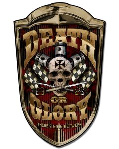 Grill Sign Death or Glory, Featured Artists/Lethal Threat, Plasma, 24 X 36 Inches