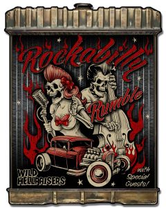 Radiator Rockabilly, Featured Artists/Lethal Threat, Plasma, 24 X 32 Inches