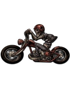 Skull Biker Left, Featured Artists/Lethal Threat, Plasma, 24 X 14 Inches