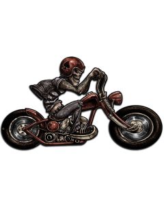 Skull Biker Right, Featured Artists/Lethal Threat, Plasma, 24 X 14 Inches