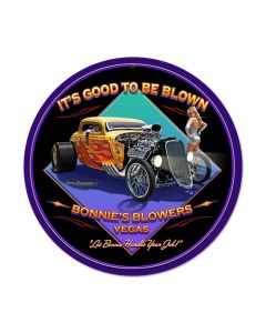 Good to be Blown, Automotive, Round Metal Sign, 14 X 14 Inches