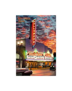 Hollywood Theater, Metal Sign, Metal Sign, 24 X 36 Inches