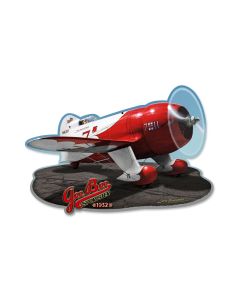 Gee Bee Racer, Aviation, Custom Metal Shape, 17 X 12 Inches