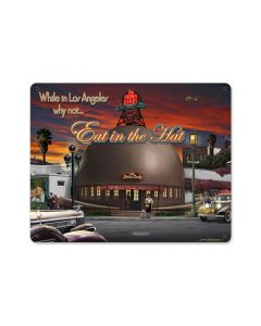 Brown Derby, Automotive, Metal Sign, 15 X 12 Inches