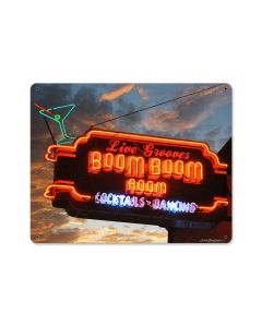 Boom Boom Room, Metal Sign, Metal Sign, 15 X 12 Inches