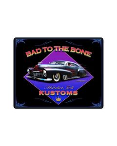 Bad to the Bone, Automotive, Vintage Metal Sign, 15 X 12 Inches