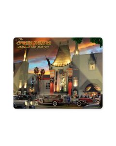 Chinese Theatre, Automotive, Metal Sign, 15 X 12 Inches