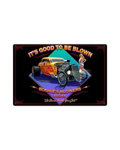 Blown, Automotive, Metal Sign, 18 X 12 Inches