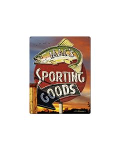Sporting Goods, Sports and Recreation, Custom Metal Shape, 22 X 28 Inches