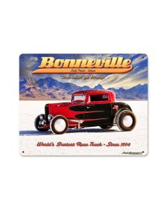 Bonneville, Automotive, Metal Sign, 12 X 15 Inches