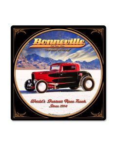 Bonneville, Automotive, Metal Sign, 12 X 12 Inches