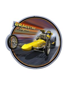 Dragster Legends, Automotive, Metal Signs, 16 X 16 Inches
