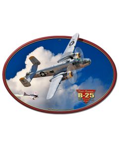 B-25 MITCHELL BOMBER, Licensed Products/All American Art by Larry Grossman, PLASMA, 18 X 13 Inches