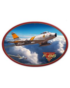 F-86 SABER JET 17X12, Licensed Products/All American Art by Larry Grossman, PLASMA, 17 X 12 Inches
