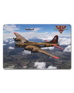 B-17 Flying Fortress, Featured Artists/All American Art by Larry Grossman, Satin, 12 X 18 Inches
