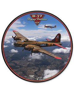 B-17 Flying Fortress, Featured Artists/All American Art by Larry Grossman, Satin, 28 X 28 Inches