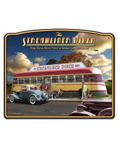 Streamliner Diner, Automobile, Plasma, 18 X 15 Inches