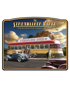 Streamliner Diner, Automobile, Plasma, 28 X 23 Inches