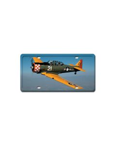 SNJ-5, Aviation, License Plate, 6 X 12 Inches