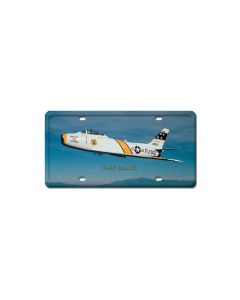 F-86 Sabre, Aviation, License Plate, 6 X 12 Inches