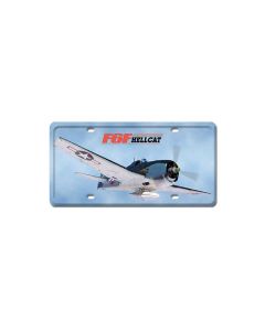 F6F HellCat, Aviation, License Plate, 6 X 12 Inches