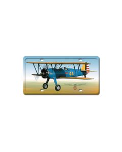 Stearman, Aviation, License Plate, 6 X 12 Inches