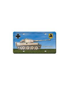 V1 Tiger Tank, Axis Military, License Plate, 6 X 12 Inches