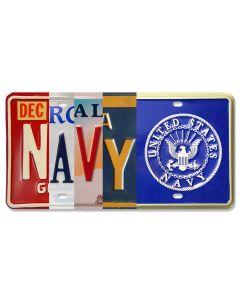Seal Of The U.S. Dept Of The Navy, License Plates,  LICENSE PLATE , 12 X 6 Inches