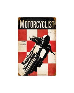 18933, Motorcycle, Vintage Metal Sign, 12 X 18 Inches