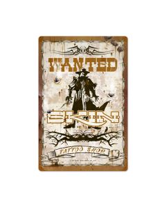 Wanted Skin Poster, Humor, Vintage Metal Sign, 16 X 24 Inches
