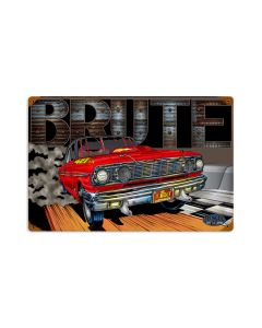 Brute, Automotive, Vintage Metal Sign, 18 X 12 Inches