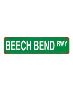 Beech Bend Runway, Automotive, Metal Sign, 20 X 5 Inches