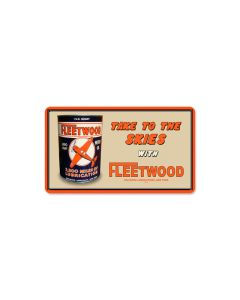 Fleetwood Oil, Automotive, Metal Sign, 14 X 8 Inches