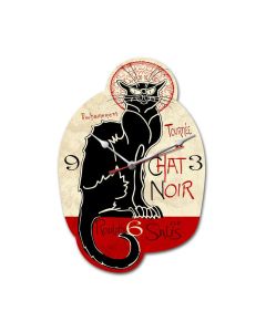 Chat Noir, Humor, Custom Metal Shape, 11 X 16 Inches