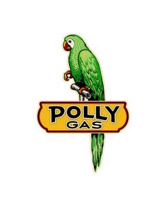Polly Gas, Automotive, Custom Metal Shape, 21 X 31 Inches