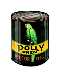 Polly Oil Can, Automotive, Custom Metal Shape, 14 X 20 Inches