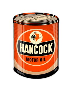 Hancock Oil, Automotive, Custom Metal Shape, 14 X 20 Inches