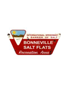 Bonneville Speedway, Automotive, Custom Metal Shape, 27 X 13 Inches