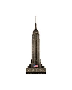 Empire State Building, Travel, Custom Metal Shape, 15 X 43 Inches